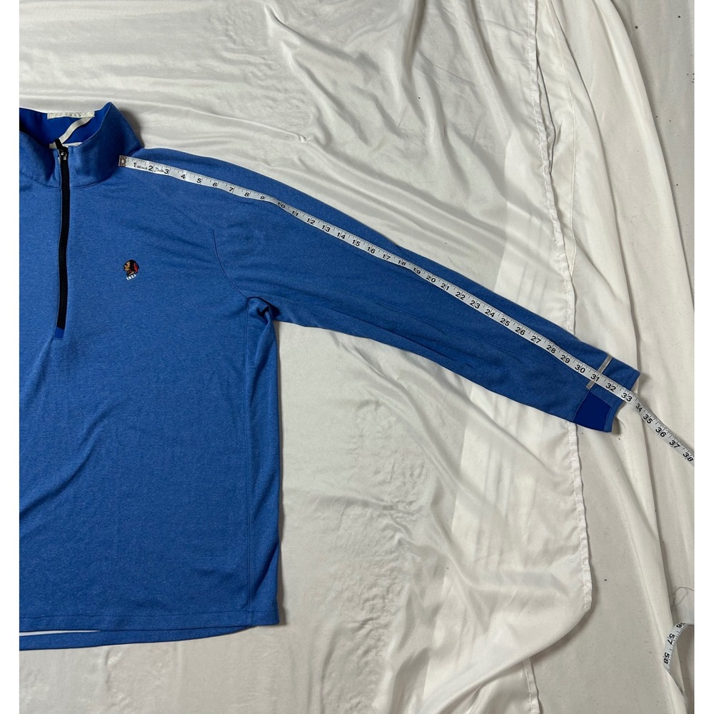 Zero Restriction Mens Blue 1/4 Zip Golf Pullover Sunnehanna County Club Large - Picture 12 of 16